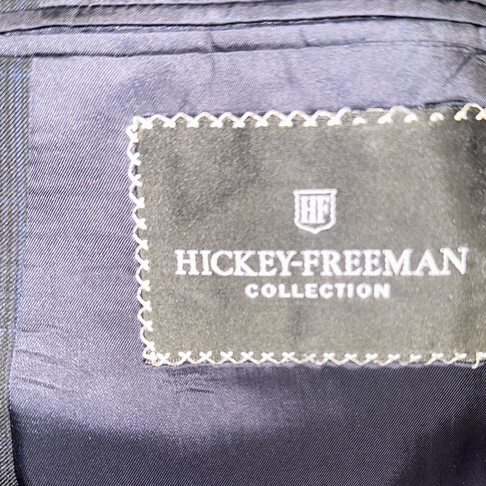 Hickey Freeman DIPLOMAT 44R Luxury 2PC Suit Loro Piana Super 120’s Fine Wool - Picture 7 of 12